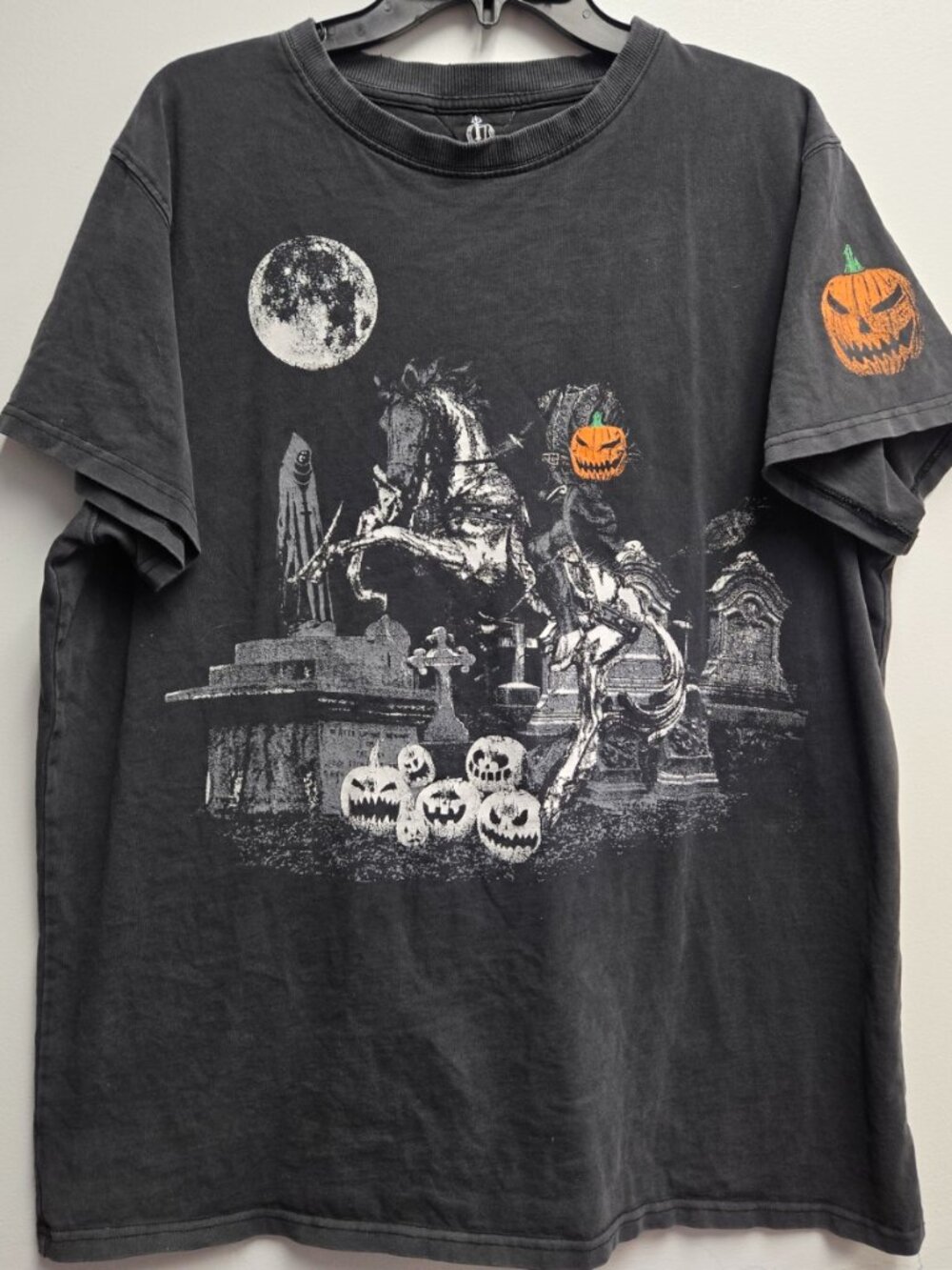 The Mountain Headless Horseman Shirt Men L Sleepy Hollow Horror **Vintage Style*